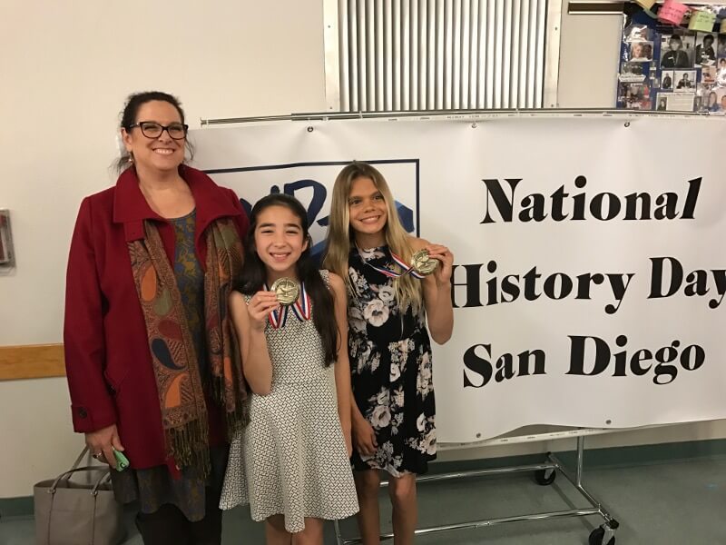 Mika Jordan with medals